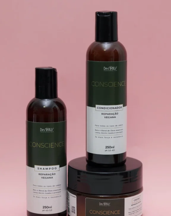 KIT REPARAÇÃO CONSCIENCE - Shampoo, Condicionador e Creme - De Sirius
